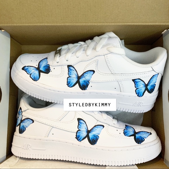 CUSTOM Nike Air Force 1 Low Sneakers Shoes - Picture 5 of 5